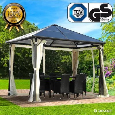 Produktbild von Alu Gartenpavillon SUMMERDREAM 3x3m beige