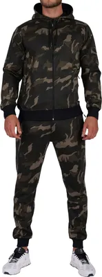 Produktbild von O'Poppy Jogginganzug Herren 2-teilig mit Kapuze camo olive