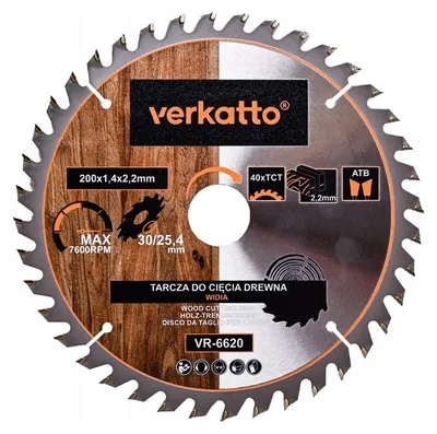 Produktbild von Verkatto VR-6607 Hartmetall-Sägeblatt für Holz 160x32mm