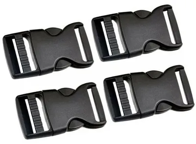 Obrázok produktu pre Plastové otočné gombíky – plastové uzávery – plastové spony – 4 ks – 50 mm – plastové sťahovacie uzávery