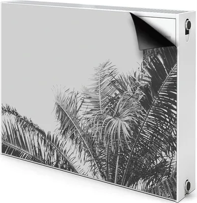 Produktbild von Magnet Heizkörper-Abdeckung Verkleidung Abdeckung Heizkörperabdeckung 90x60 cm  - Palmen, auf, Hintergrund