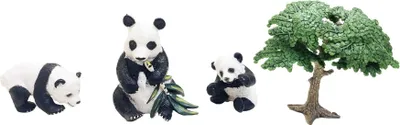 Produktbild von WILD ANIMALS Pandabärenfamilie mit Baby 3 Teile