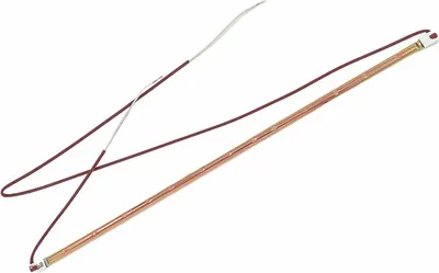 A heating element with wires, isolated on a white background.