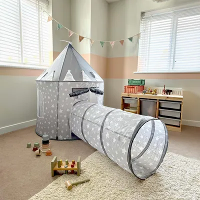 Imagen del producto de Tienda pop-up y túnel para niños, 135 x 100 cm