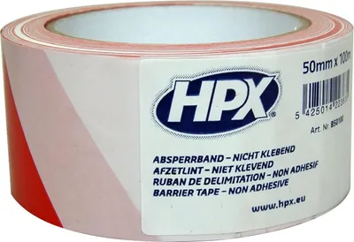 Produktbild von HPX - Verkaufsband | Ldpe | 50 mm | 100 m | weiß Rot