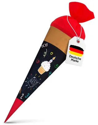 Produktbild von itenga Geschwister Schultüte 35cm Tafel mit Motiven Geschenkverpackung