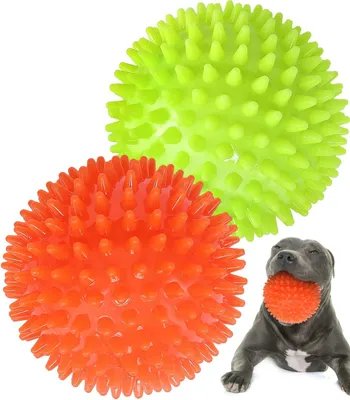Immagine prodotto di Palle robuste e resistenti, di circa 11,4 cm di diametro, ideali per cani di taglia media e grande