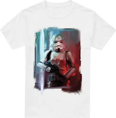 Image de Star Wars - T-shirt pour homme TV4844 (XL) (Blanc)