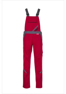 Produktbild von Planam Highline Damen Latzhose rot/schiefer/schwarz Gr. 38, 2392038
