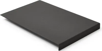 Produktbild von Mauspad Echtes Leder Anthrazit Grau cm 20x32 - Mousepad Struktur aus Stahl mit Kantenschutz - Hergestellt in Italien