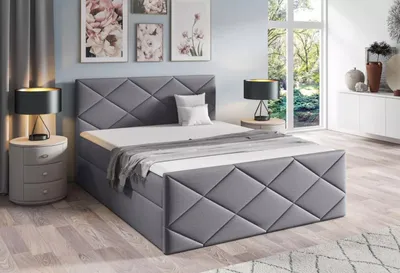 Obrázok produktu pre Posteľ s matracom a roštom HALKA - 140x220, šedá 1 + topper