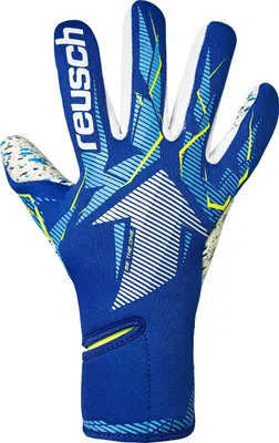 Immagine prodotto di Guanti da portiere Reusch Fastgrip Fusion Junior con ottima presa professionale 4994 blu brillante/bianco 7