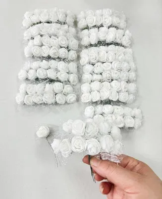 Produktbild von Kleine künstliche Rosen 25mm weich für DIY