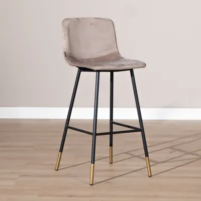Produktbild von Bronx71 Barhocker Samt Mikky 65 - 78 cm taupe