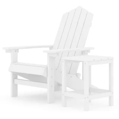 Immagine prodotto di Sedia da giardino Adirondack con tavolo HDPE bianco