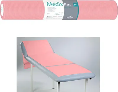 Produktbild von Hygieneeinlage auf Rolle, 70 cm x 50 cm, rosa, folienkaschiert, 54 g, MedixPro, 80 Stück