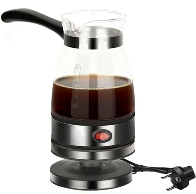 Türkischer Kaffeebereiter, elektrisch, 500 ml, schwarz, 600 W