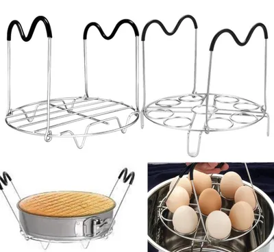 Produktbild von Edelstahl-Dampfgarer mit 9-teiliger Eierablage für Instant Pot und Schnellkochtopf