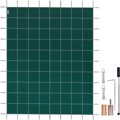 Obrázek produktu pro Obdélníková plachta na bazén - Solární plachta - 5,5 x 10,9?m - Zelená - Zimní krytina na venkovní bazén