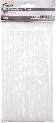 KesTek Heißklebesticks Heißklebepistole Patronen transparent 11x200mm 10er Set Klebestifte klar Heißkleber Kleber Sticks basteln Hobby Werkstatt Schreiner Lager Montage 394574 40100 4066986401008 Stabilo-Fachmarkt.de