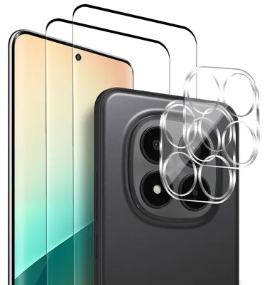 Produktbild von 2x Display + Kamera Glas für Xiaomi Redmi Note 15 Pro+ 5G Panzerfolie Displayglas Kameraglas 9H Schutzglas