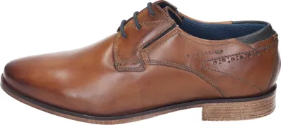 Produktbild von Bugatti Herren Echtleder Halbschuh Schnürer cognac, Herren:48 EU