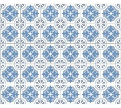 Obrázok produktu pre Samolepiace nálepky na obklady do kuchyne a kúpeľne – 30 nálepiek Azulejos – 30 nálepiek s rozmermi 20 x 20 cm