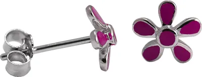 Produktbild von Ohrstecker mit Blume in verschiedenen Farben Farbe - Pink