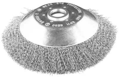 Obrázek produktu pro Drátěný kartáč pro benzínovou kosu 200 x 25,4 mm, měkký, krimpovaný drát