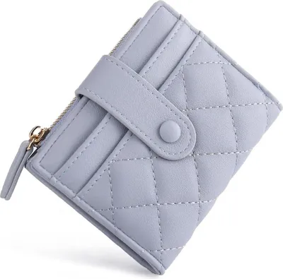Image de CHAOFANXI Portefeuille Femme Petit, Bifold Cuir, Bleu