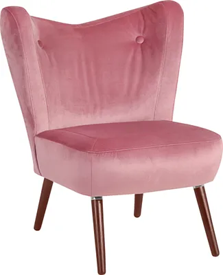 Produktbild von Max Winzer Sessel Sari - Samtvelours rosé - Maße: 70 x 69 x 86 cm