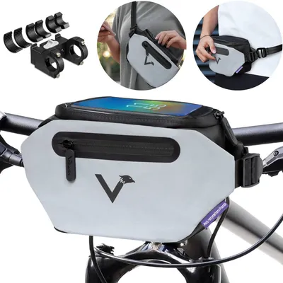 Image de Valkental Sac de ville 3 en 1 pour vélo - Noir
