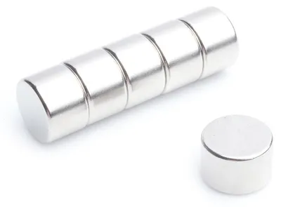 Produktbild von Neodym-Magnet, zylindrisch, 15 x 10 mm, N38, stark, rund – 50 Stück