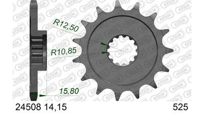 Produktbild von AFAM Kettenritzel 24508-14 Vorne Stahl