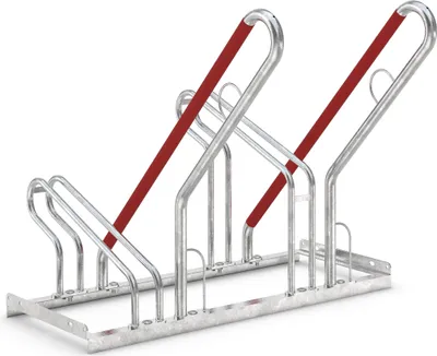 Produktbild von Anlehnparker aus Stahl, 2 Plätze, Umkippschutz, BxTxH 1000x944x856 mm, Feuerverzinkt