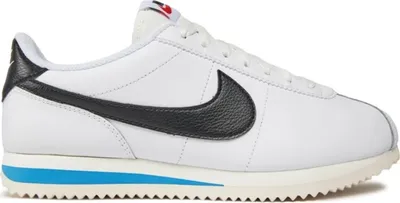 Produktbild von Nike Cortez Leather "White Black Light Photo Blue" Weiß, Größe: 40,5