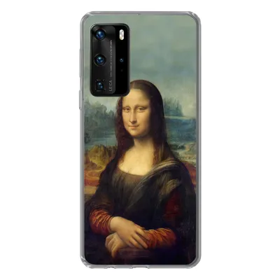 Produktbild von MuchoWow® Handyhülle Schutzhülle Hülle für Huawei P40 Pro Mona Lisa - Da Vinci - Gemälde Silikon Softcase Handy Hülle - Schutz