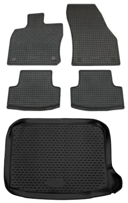 Produktbild von Gummi Kofferraumwanne + Fußmatten Set für Seat Ateca, Bj. 2016-5/2020