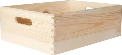 Image de Creative Deco Caisse Bois Rangement 40 x 30 x 14 cm (+/- 1cm) Boîte de Rangement
