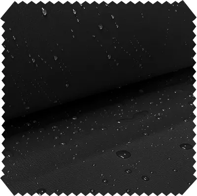 Produktbild von novely® ARAGON AQUA-SUN PROTECT - Wasserfester Outdoor-Stoff in Kunstlederoptik - UV-Beständiges Kunstleder - Robuste Meterware 1 lfm - Farbe: 03 Schwarz