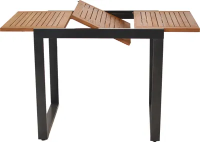 Produktbild von Merxx "Naxos" Balkonausziehtisch, graphit, 80 (120) x 70 cm, Aluminium und Akazienholz