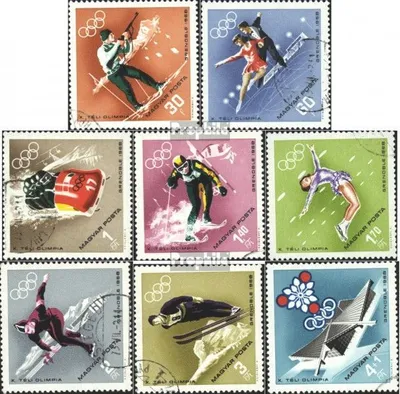 Produktbild von Briefmarken Ungarn 1968 Mi 2379A-2386A (kompl.Ausg.) postfrisch Olympische Winterspiele