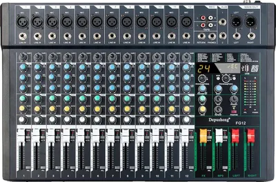 Immagine prodotto di Mixer audio, elaborazione 24DSP, canali di ingresso multipli, FG12