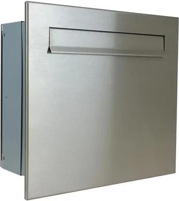 Produktbild von A-041 Edelstahl Durchwurfbriefkasten (14,5-20 cm Tiefe)