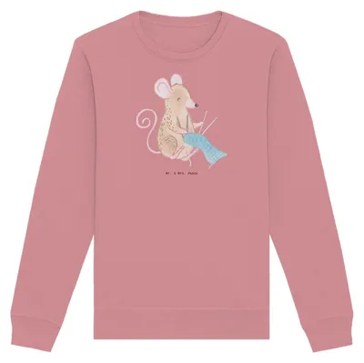 Produktbild von Mr. & Mrs. Panda Fair Fashion Pullover Maus Stricken Größe S - Canyon Pink - Geschenk, Baumwoll, Sweatshirt, Pulli, DIY, Sweater
