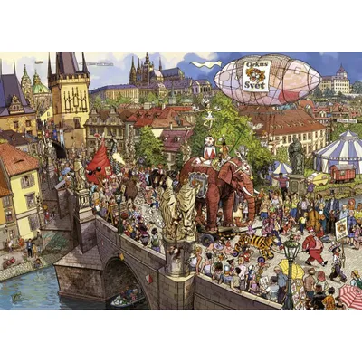Obrázok produktu pre Puzzle 2000 dielikov - Bláznivý sprievod