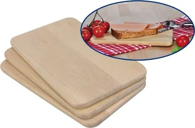 Produktbild von Frühstücksbrett 3er Set Maße: ca. 21,5 x 13,5 x 1cm