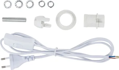 Produktbild von VBS Lampenanschlusskabel-Set E14, weiß