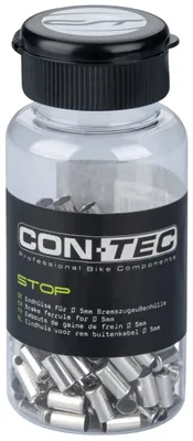Produktbild von Contec Bremszugendkappe Für Fahrrad Schwarz Schwarz One Size