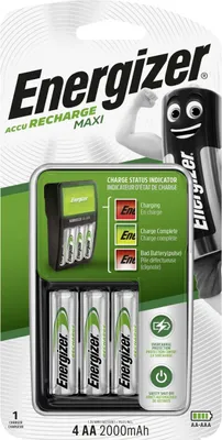 Immagine prodotto di ENERGIZER Maxi ACCU HR6 POW battery charger + 2 AA 2000 mAh batteries